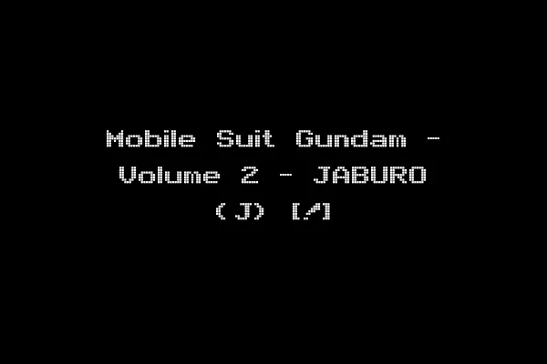 Mobile Suit Gundam - Volume 2 - JABURO (J) [!]