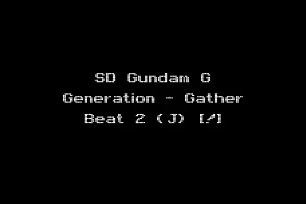 SD Gundam G Generation - Gather Beat 2 (J) [!]
