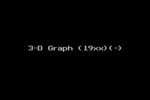 3-D Graph (19xx)(-)