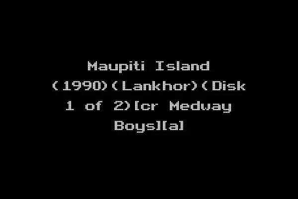Maupiti Island (1990)(Lankhor)(Disk 1 of 2)[cr Medway Boys][a]