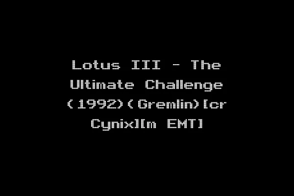Lotus III - The Ultimate Challenge (1992)(Gremlin)[cr Cynix][m EMT]