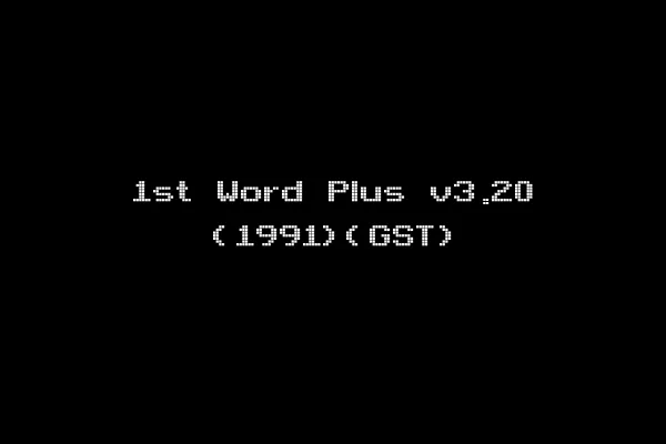 1st Word Plus v3.20 (1991)(GST)