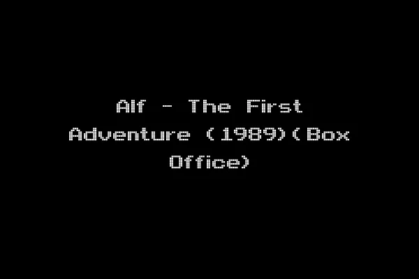 Alf - The First Adventure (1989)(Box Office)