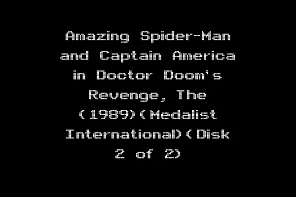 Amazing Spider-Man and Captain America in Doctor Doom's Revenge, The (1989)(Medalist International)(Disk 2 of 2)