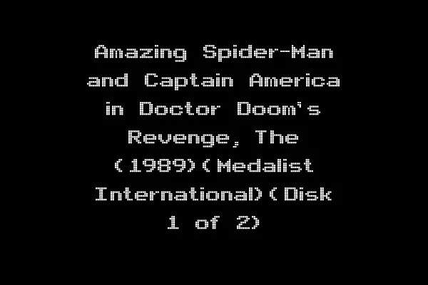 Amazing Spider-Man and Captain America in Doctor Doom's Revenge, The (1989)(Medalist International)(Disk 1 of 2)