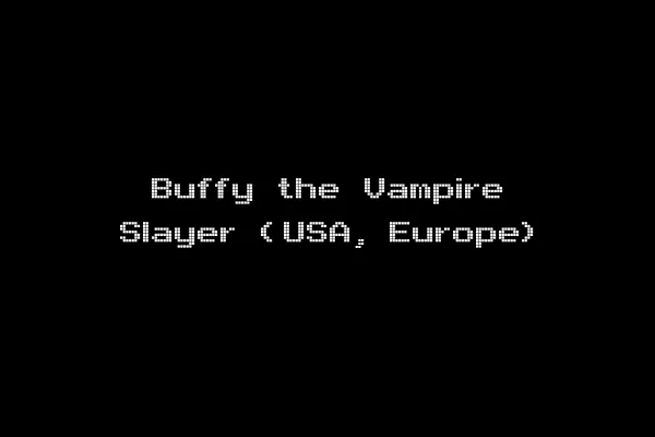 Buffy the Vampire Slayer (USA, Europe)