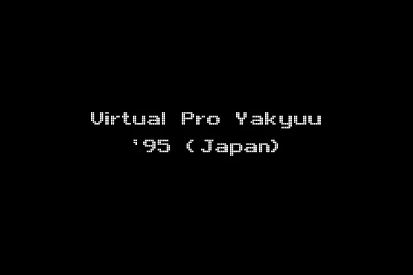 Virtual Pro Yakyuu '95 (Japan)