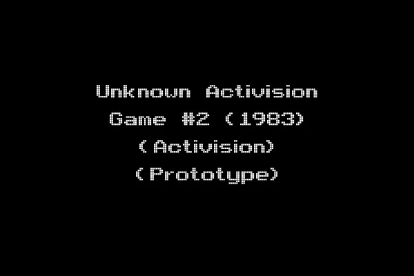 Unknown Activision Game #2 (1983) (Activision) (Prototype)