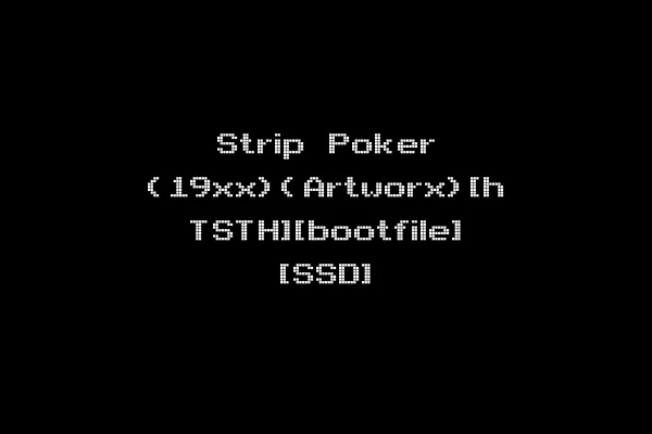 Strip Poker (19xx)(Artworx)[h TSTH][bootfile] [SSD]
