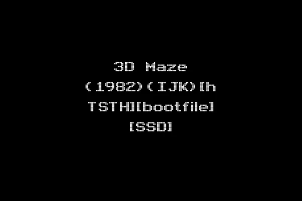 3D Maze (1982)(IJK)[h TSTH][bootfile] [SSD]