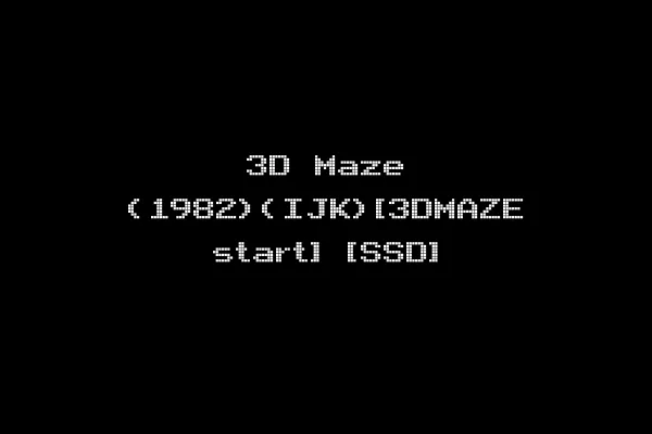 3D Maze (1982)(IJK)[3DMAZE start] [SSD]