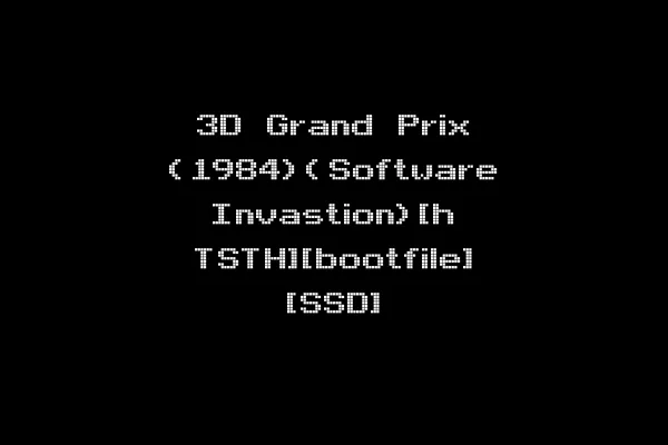 3D Grand Prix (1984)(Software Invastion)[h TSTH][bootfile] [SSD]