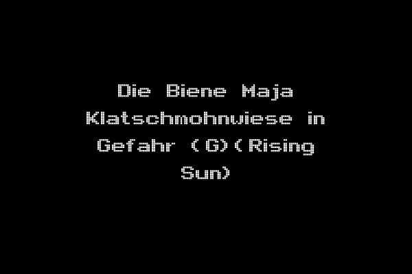 Die Biene Maja Klatschmohnwiese in Gefahr (G)(Rising Sun)