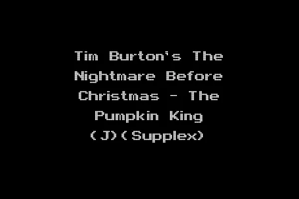 Tim Burton's The Nightmare Before Christmas - The Pumpkin King (J)(Supplex)