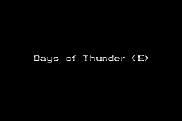 Days of Thunder (E)