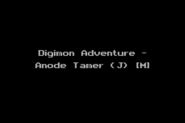 Digimon Adventure - Anode Tamer (J) [M]