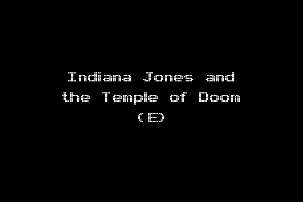 Indiana Jones and the Temple of Doom (E)