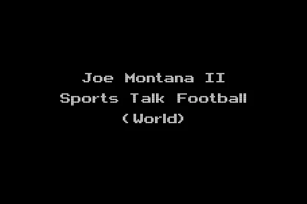Joe Montana II Sports Talk Football (World)