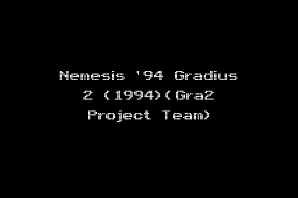Nemesis '94 Gradius 2 (1994)(Gra2 Project Team)