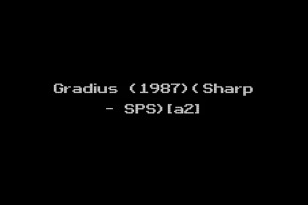 Gradius (1987)(Sharp - SPS)[a2]