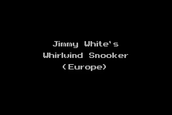 Jimmy White's Whirlwind Snooker (Europe)