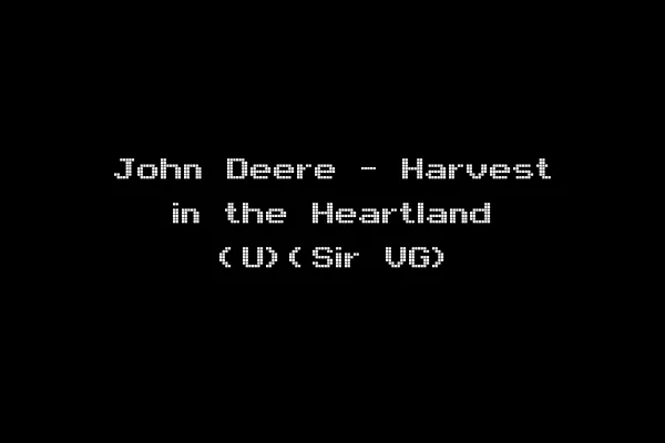 John Deere - Harvest in the Heartland (U)(Sir VG)