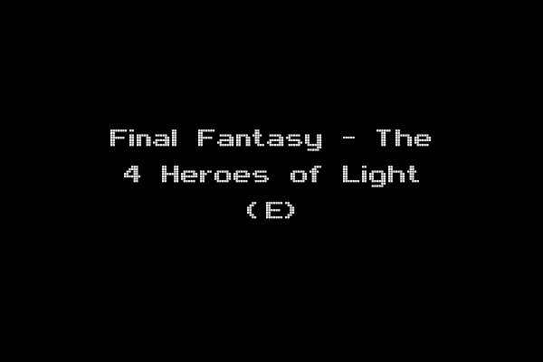 Final Fantasy - The 4 Heroes of Light (E)