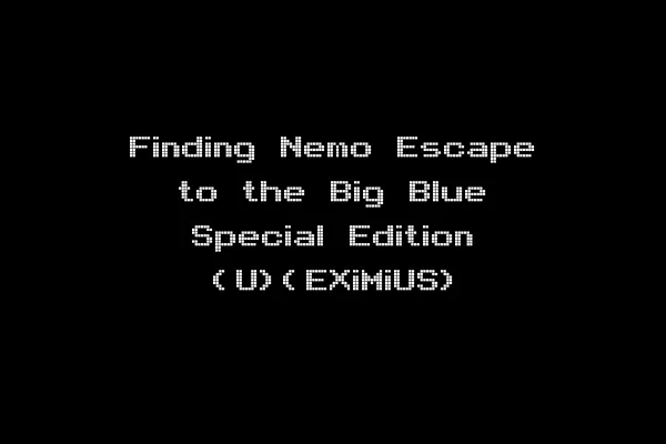 Finding Nemo Escape to the Big Blue Special Edition (U)(EXiMiUS)