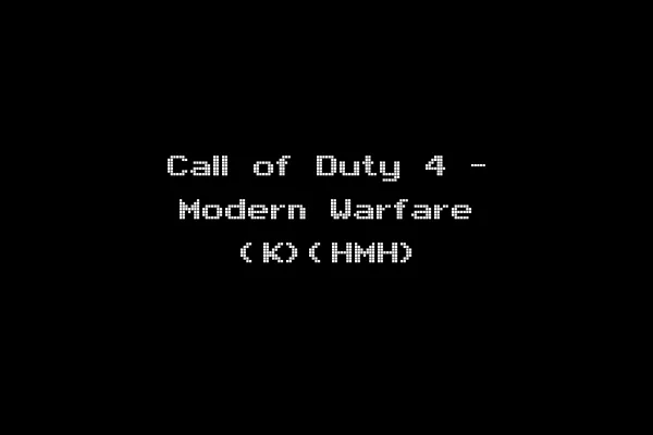 Call of Duty 4 - Modern Warfare (K)(HMH)