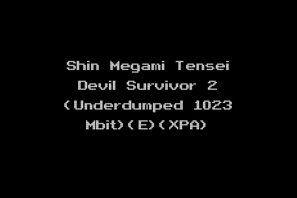 Shin Megami Tensei Devil Survivor 2 (Underdumped 1023 Mbit)(E)(XPA)
