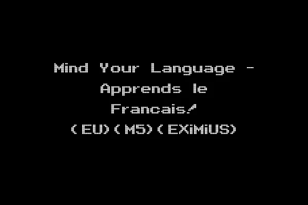 Mind Your Language - Apprends le Francais! (EU)(M5)(EXiMiUS)