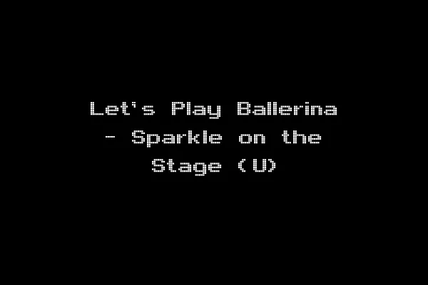 Let's Play Ballerina - Sparkle on the Stage (U)