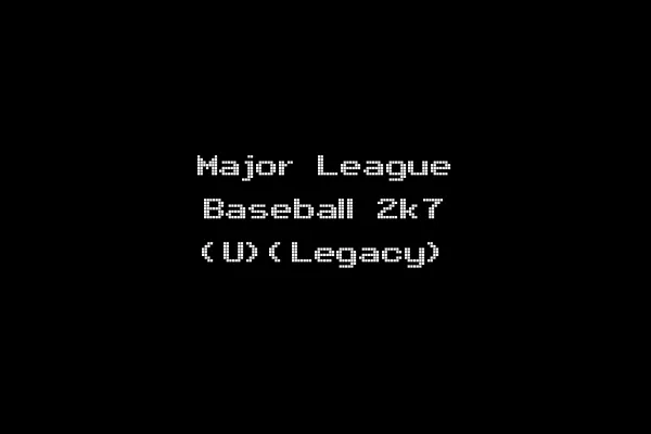 Major League Baseball 2k7 (U)(Legacy)