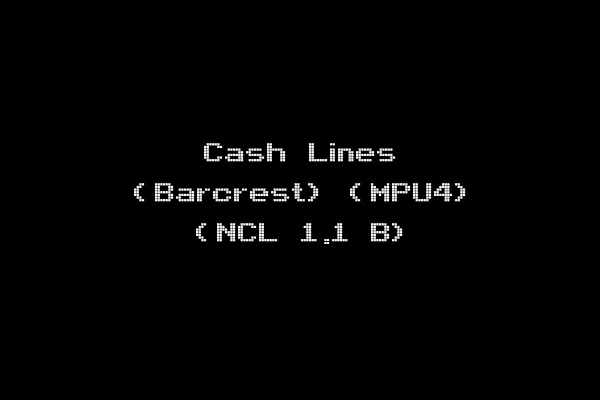 Cash Lines (Barcrest) (MPU4) (NCL 1.1 B)