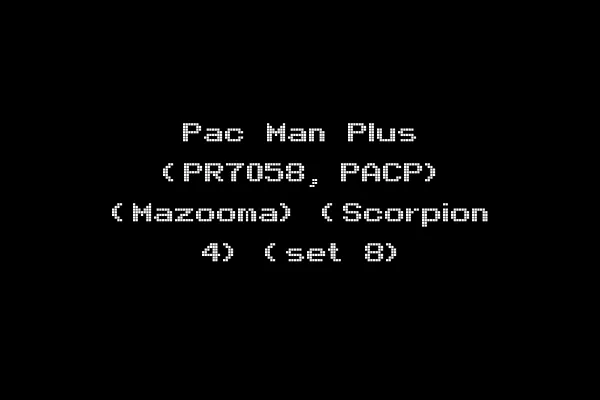 Pac Man Plus (PR7058, PACP) (Mazooma) (Scorpion 4) (set 8)