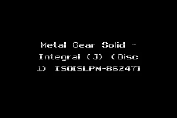 Metal Gear Solid - Integral (J) (Disc 1) ISO[SLPM-86247]