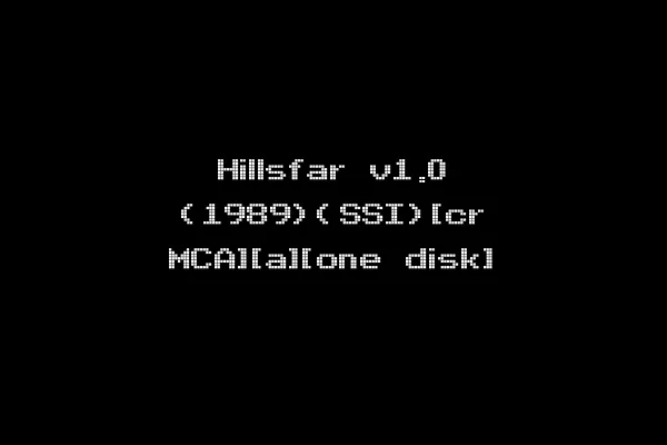 Hillsfar v1.0 (1989)(SSI)[cr MCA][a][one disk]