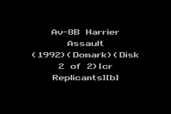 Av-8B Harrier Assault (1992)(Domark)(Disk 2 of 2)[cr Replicants][b]