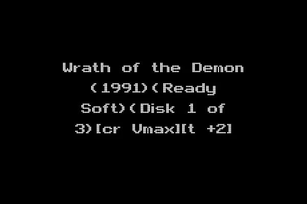 Wrath of the Demon (1991)(Ready Soft)(Disk 1 of 3)[cr Vmax][t +2]