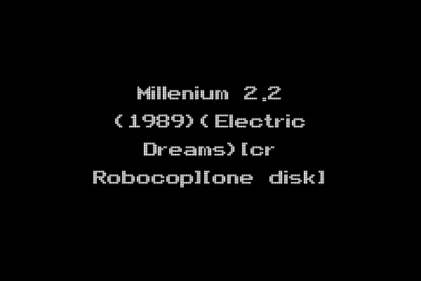 Millenium 2.2 (1989)(Electric Dreams)[cr Robocop][one disk]