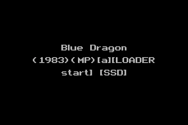 Blue Dragon (1983)(MP)[a][LOADER start] [SSD]