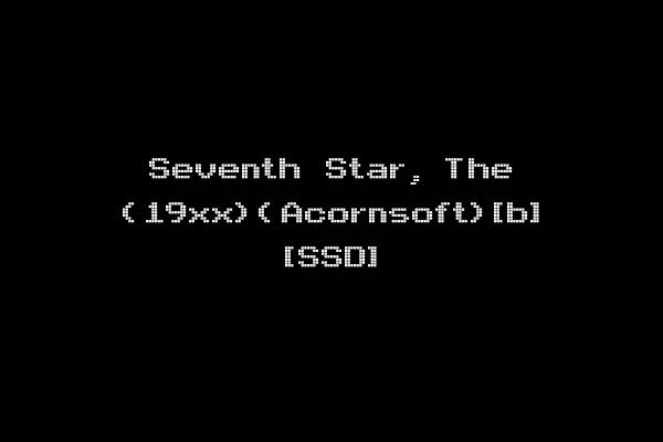 Seventh Star, The (19xx)(Acornsoft)[b] [SSD]