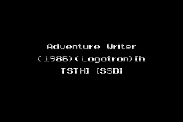 Adventure Writer (1986)(Logotron)[h TSTH] [SSD]