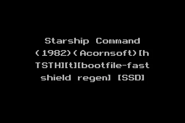 Starship Command (1982)(Acornsoft)[h TSTH][t][bootfile-fast shield regen] [SSD]