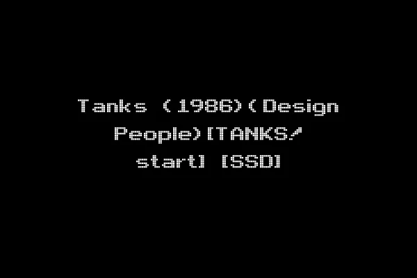 Tanks (1986)(Design People)[TANKS! start] [SSD]