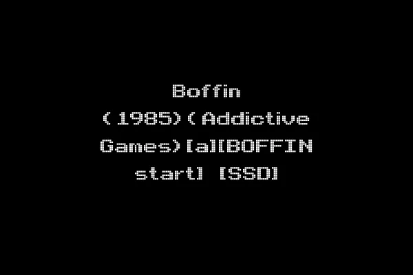 Boffin (1985)(Addictive Games)[a][BOFFIN start] [SSD]