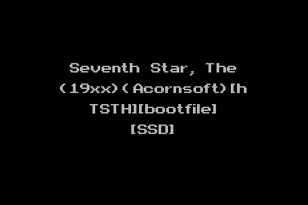 Seventh Star, The (19xx)(Acornsoft)[h TSTH][bootfile] [SSD]