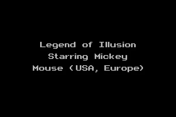 Legend of Illusion Starring Mickey Mouse (USA, Europe)