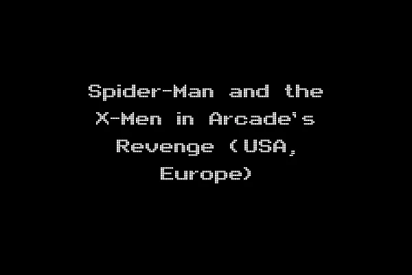 Spider-Man and the X-Men in Arcade's Revenge (USA, Europe)
