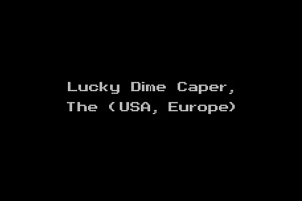 Lucky Dime Caper, The (USA, Europe)